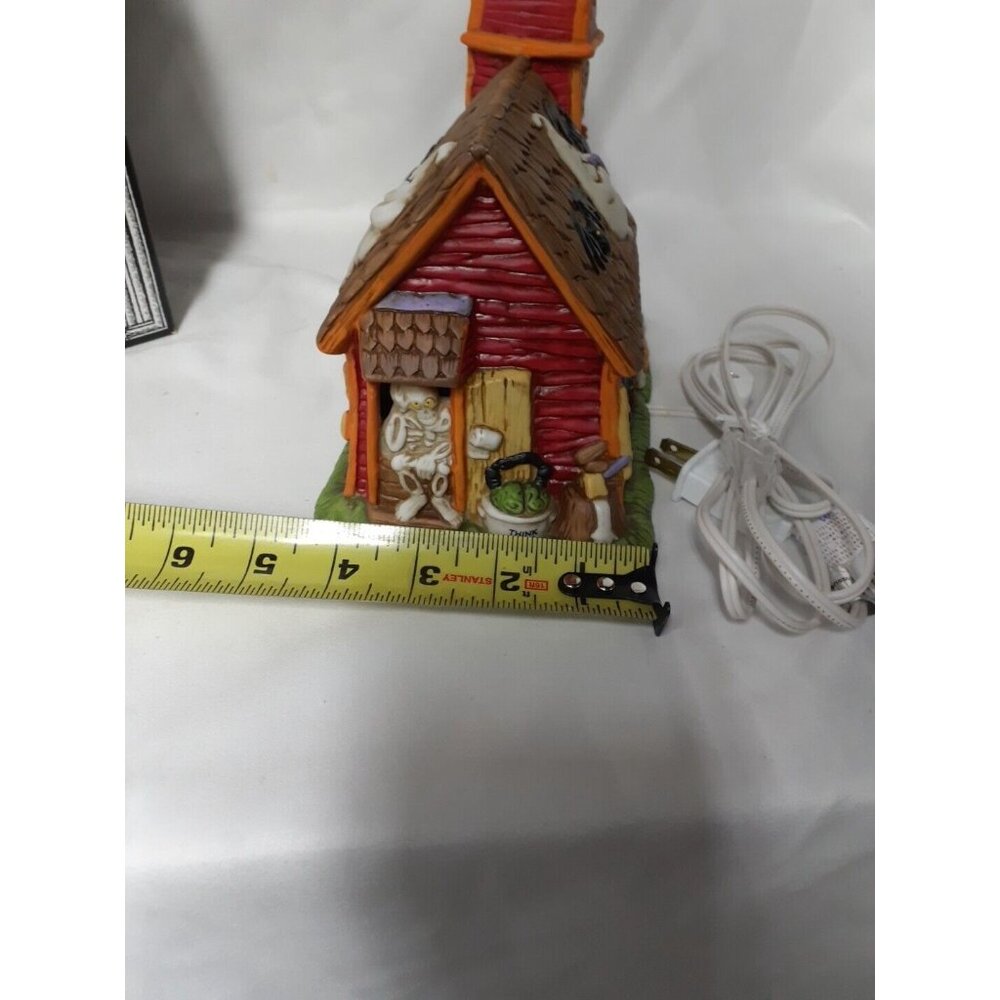 Cannon Falls Creepy Hollow LITTLE DEAD SCHOOLHOUSE Mini Light Up Halloween House - Picture 12 of 13